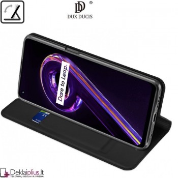 Dux Ducis dirbtinės odos viršelis - juodas (Oneplus Nord Ce 2 Lite 5G/Realme 9 Pro)